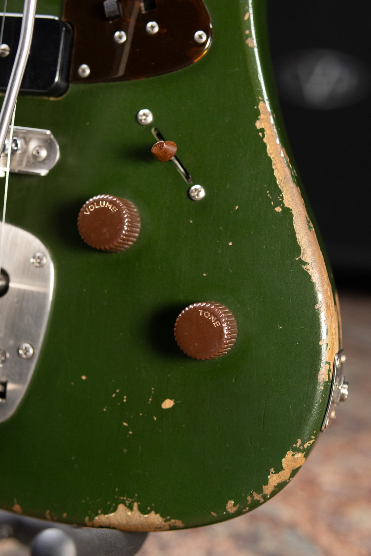 Castedosa #37 Conchers Baritone with La Raza Octave Fuzz Circuit - Aged Cadillac Green Metallic with Hardshell Case - Used