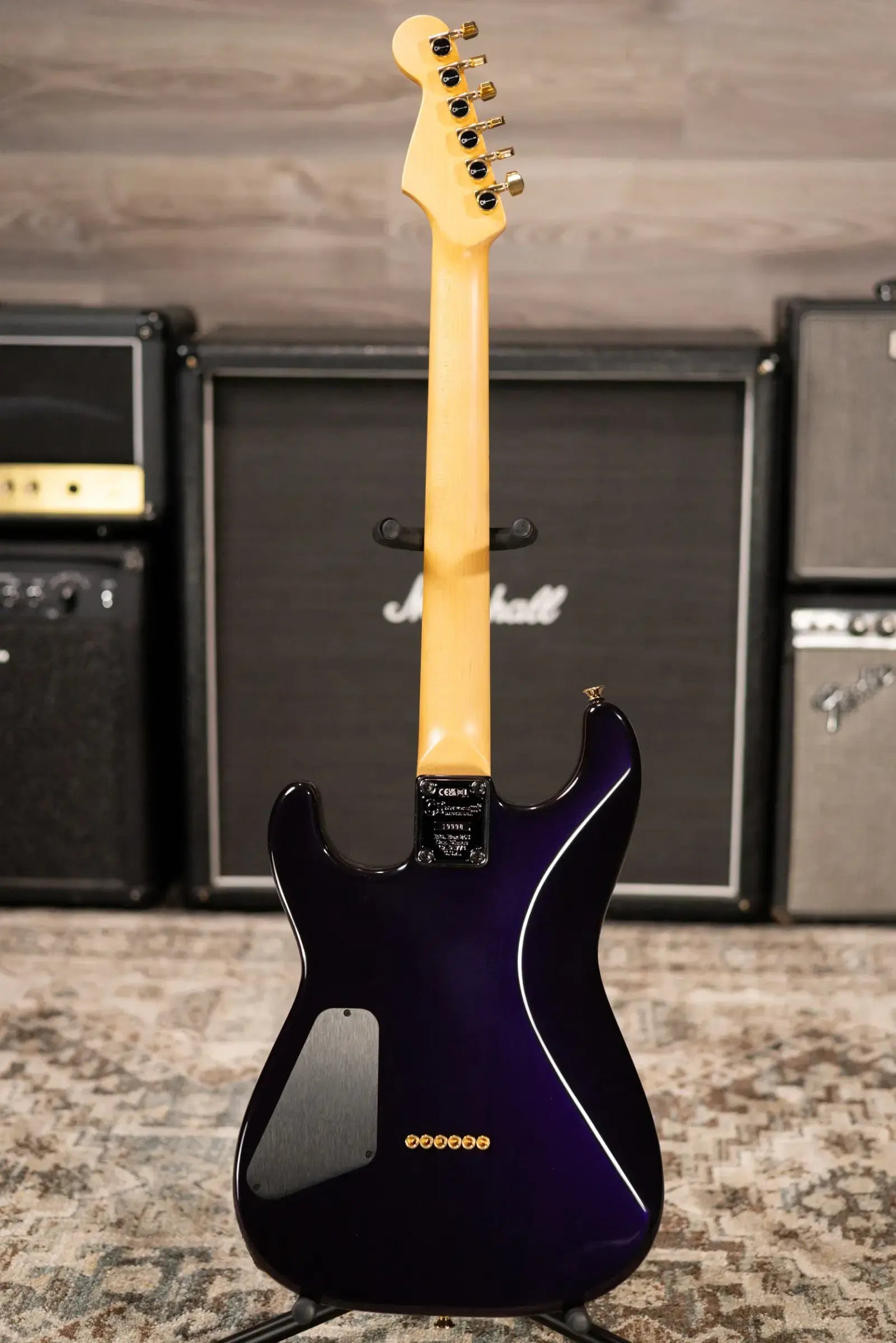 Charvel American Neo-Classic San Dimas SD1 HH HT MPL Electric Guitar - Velvet Midnight with Hardshell Case