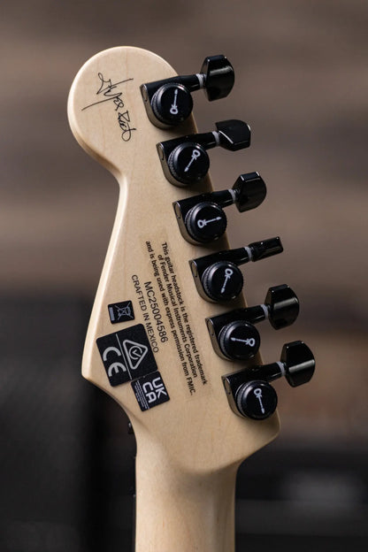 Charvel Jim Root Signature Pro-Mod San Dimas Style 1 HH FR E Electric Guitar - Satin White with Hardshell Gig Bag