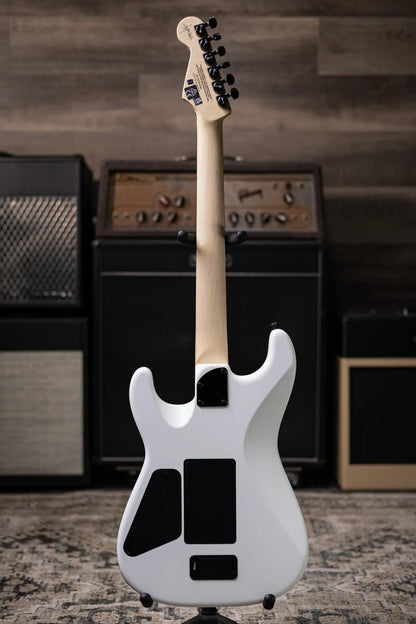 Charvel Jim Root Signature Pro-Mod San Dimas Style 1 HH FR E Electric Guitar - Satin White with Hardshell Gig Bag