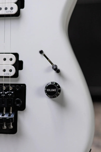 Charvel Jim Root Signature Pro-Mod San Dimas Style 1 HH FR E Electric Guitar - Satin White with Hardshell Gig Bag