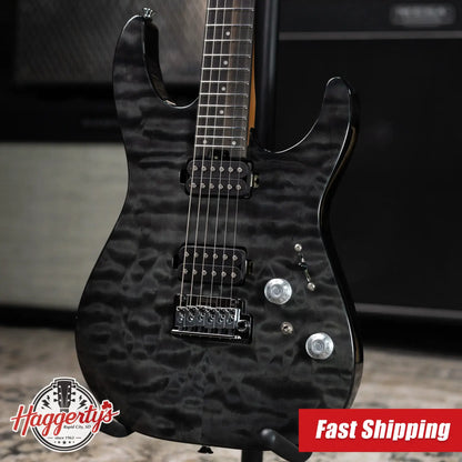 Charvel Pro-Mod Plus Dinky DK24 HH 2PT E QM Electric Guitar - Midnight Ocean with Gig Bag - Demo