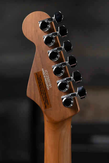 Charvel Pro-Mod Plus Dinky DK24 HH 2PT E QM Electric Guitar - Midnight Ocean with Gig Bag - Demo