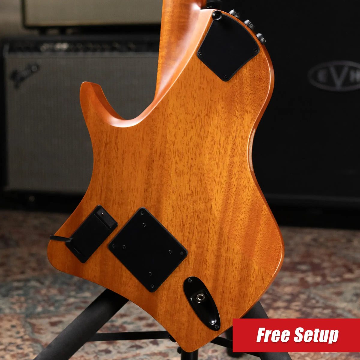 Cordoba Abasi Stage 7 Nylon 7-String Electric Guitar - Acacia with Gig Bag