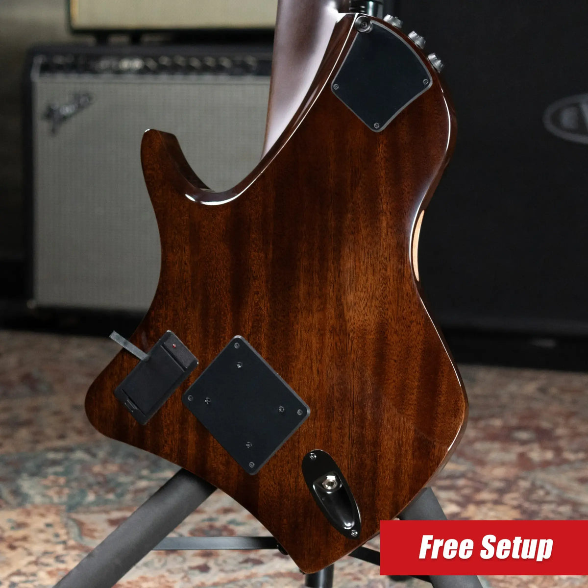 Cordoba Abasi Stage 7 Nylon 7-String Electric Guitar - Ziricote with Gig Bag