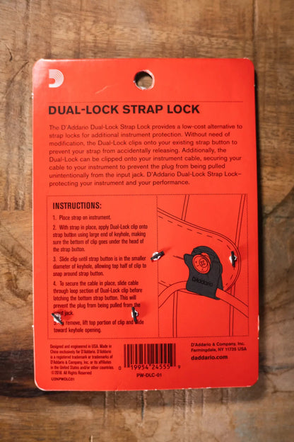 DAddario Dual Lock Strap Lock haggertys 3