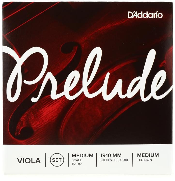D'Addario J910 Prelude Viola String Set Medium
