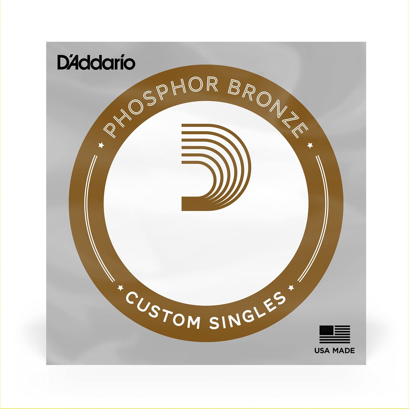 D'Addario PB026 Phosphor Bronze Wound Acoustic Guitar Single String .026