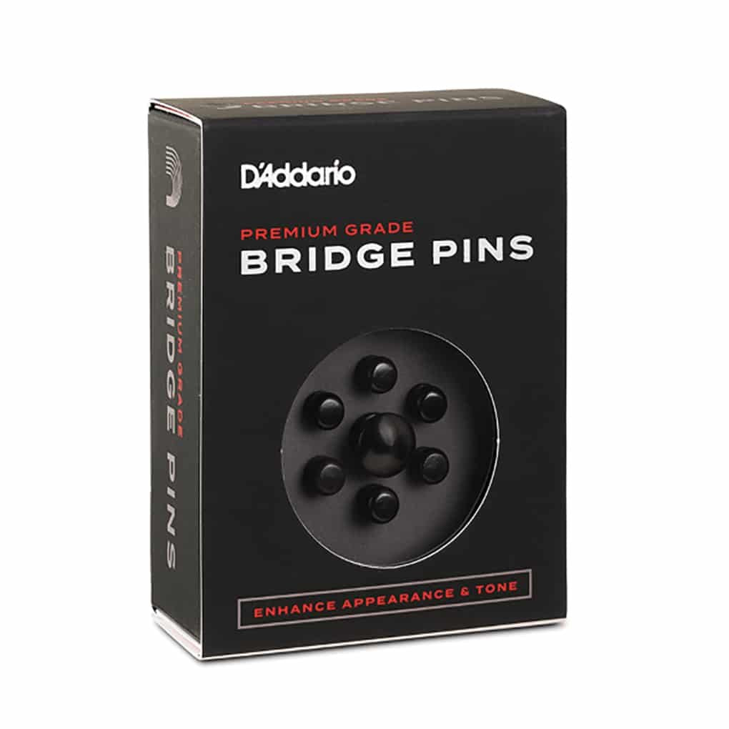 D'Addario PWPS1 Premium Grade Bridge End Pins Ebony