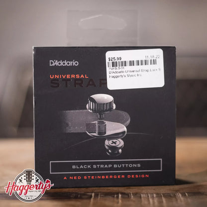 D'Addario Universal Strap Lock System Black