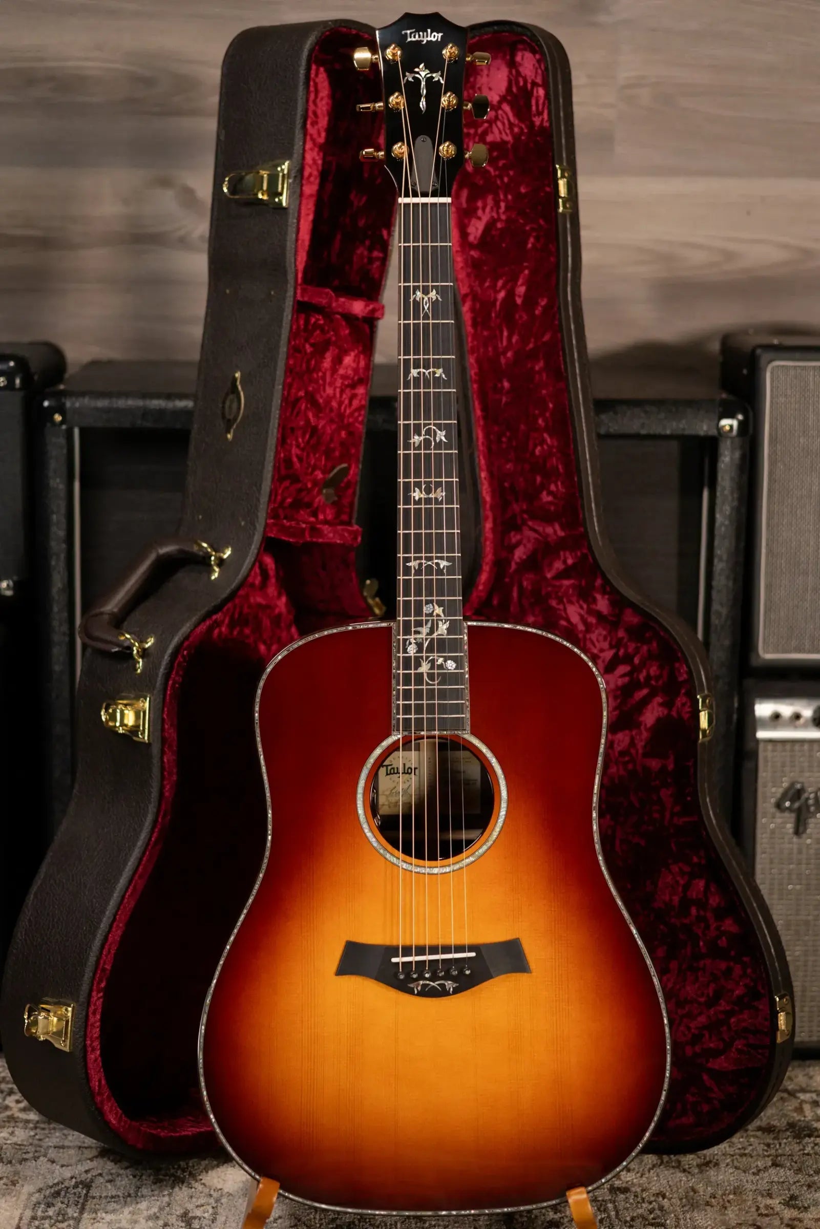 Taylor One-of-a-Kind Legacy 910e Special Edition Short-Scale Dreadnought Acoustic/Electric Guitar - Heritage Sunburst with Hardshell Case
