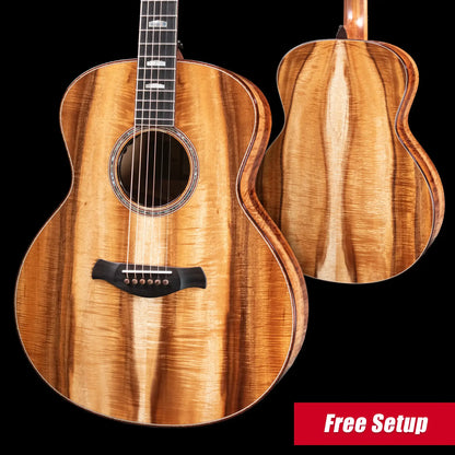Taylor Custom Gold Label K24e Super Auditorium Acoustic/Electric Guitar - Master Koa with Hardshell Case and Matching Circa 74 Amplifier