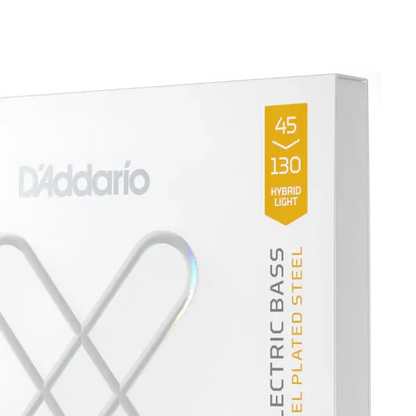 D'Addario XS 45-130 Hybrid Light 5-String Multi-Scale Coated Nickel Bass Strings
