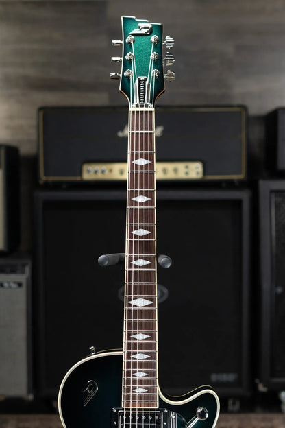 Duesenberg Starplayer TV DLX Semi-Hollow Electric Guitar - Catalina Green Burst with Hardshell Case