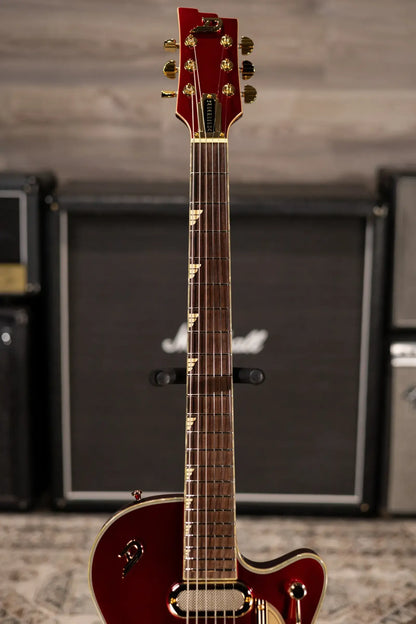 Duesenberg Starplayer TV Phonic Semi-hollow Electric Guitar - Balboa Pearl Red with Hardshell Case