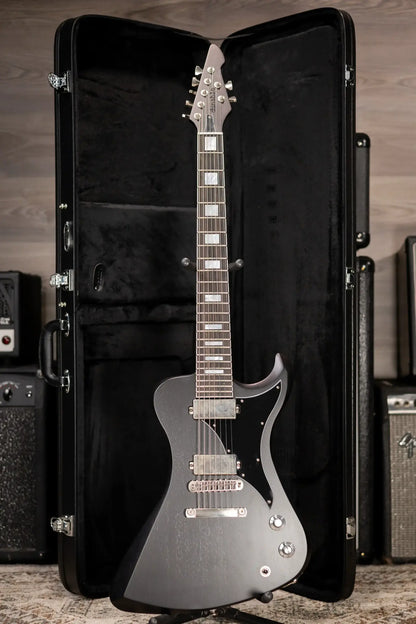 Dunable USA R2 7-String Electric Guitar - Black Red Shift with Hardshell Case