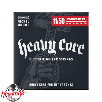 Dunlop DHCN1150 Heavy Core NPS Electric Guitar Strings - .011-.050 Heavier