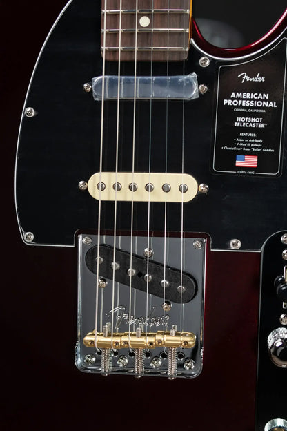 Fender American Professional Hotshot Telecaster Electric Guitar - Oxblood with Hardshell Case