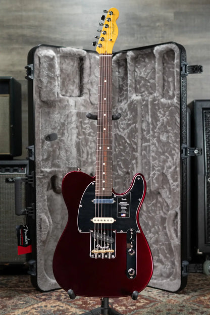 Fender American Professional Hotshot Telecaster Electric Guitar - Oxblood with Hardshell Case