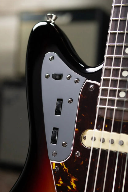 Fender American Professional Jaguar Electric Guitar - 3-Color Sunburst with Hardshell Case