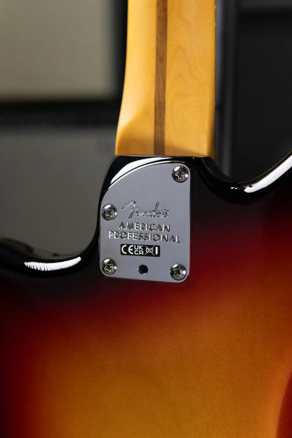 Fender American Professional Jaguar Electric Guitar - 3-Color Sunburst with Hardshell Case