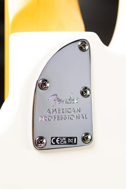 Fender American Professional Jazz Bass V - Olympic White with Hardshell Case