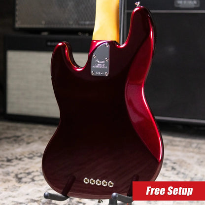 Fender American Professional Jazz Bass V - Oxblood with Hardshell Case