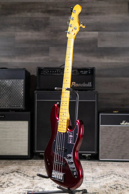 Fender American Professional Jazz Bass V - Oxblood with Hardshell Case