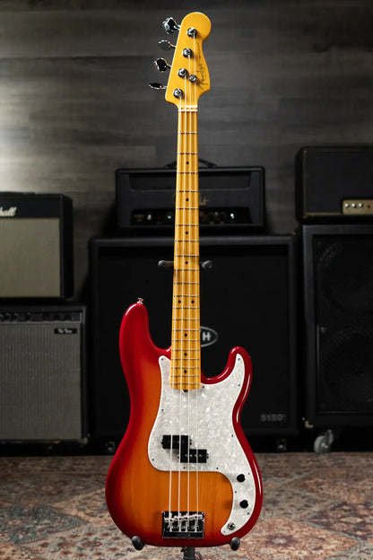 Fender American Professional Precision Bass - Aged Cherry Burst with Hardshell Case