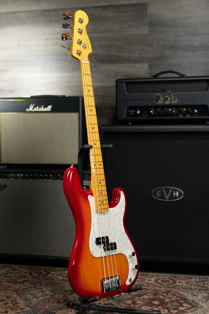 Fender American Professional Precision Bass - Aged Cherry Burst with Hardshell Case