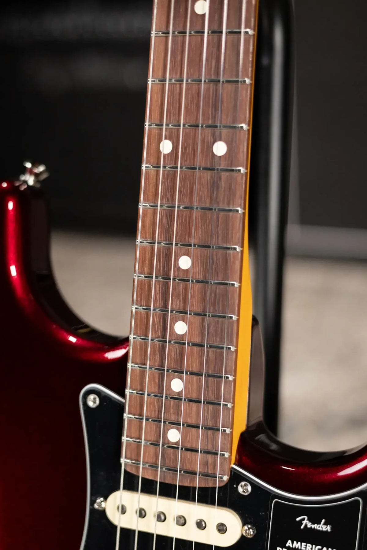 Fender American Professional Stratocaster Electric Guitar - Oxblood with Hardshell Case