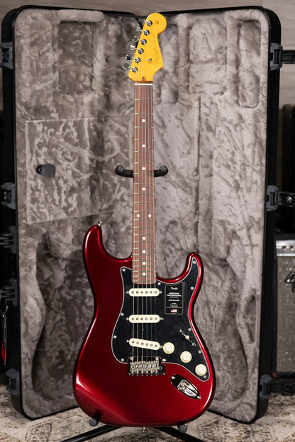 Fender American Professional Stratocaster Electric Guitar - Oxblood with Hardshell Case