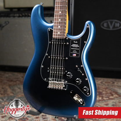 Fender American Professional Stratocaster HSS Electric Guitar - Dark Night with Hardshell Case