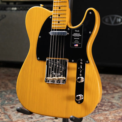 Fender American Professional Telecaster Electric Guitar - Butterscotch Blonde with Hardshell Case