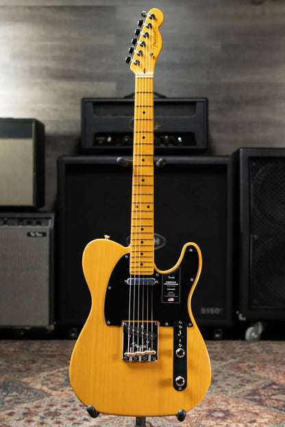 Fender American Professional Telecaster Electric Guitar - Butterscotch Blonde with Hardshell Case