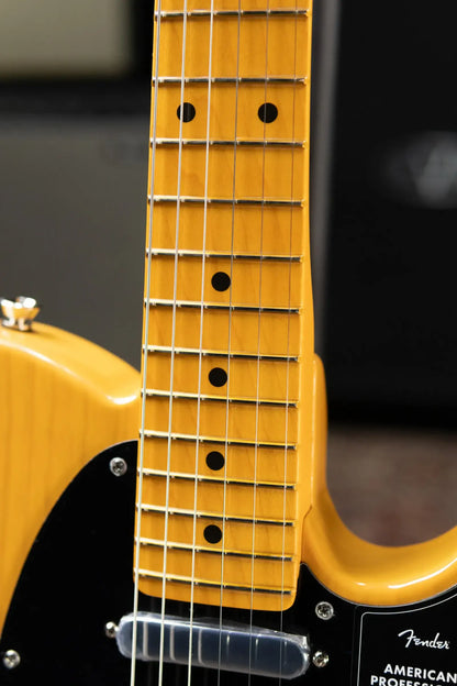 Fender American Professional Telecaster Electric Guitar - Butterscotch Blonde with Hardshell Case