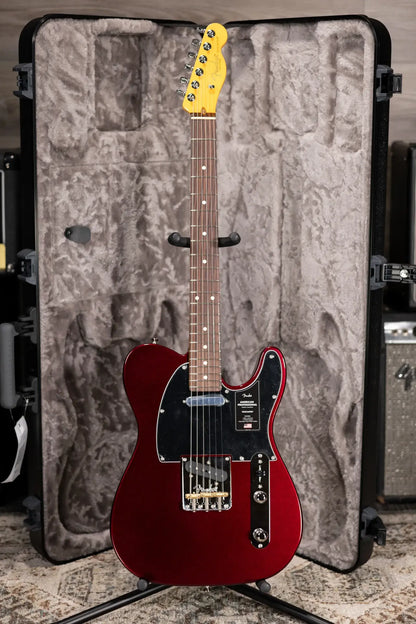 Fender American Professional Telecaster Electric Guitar - Oxblood with Hardshell Case