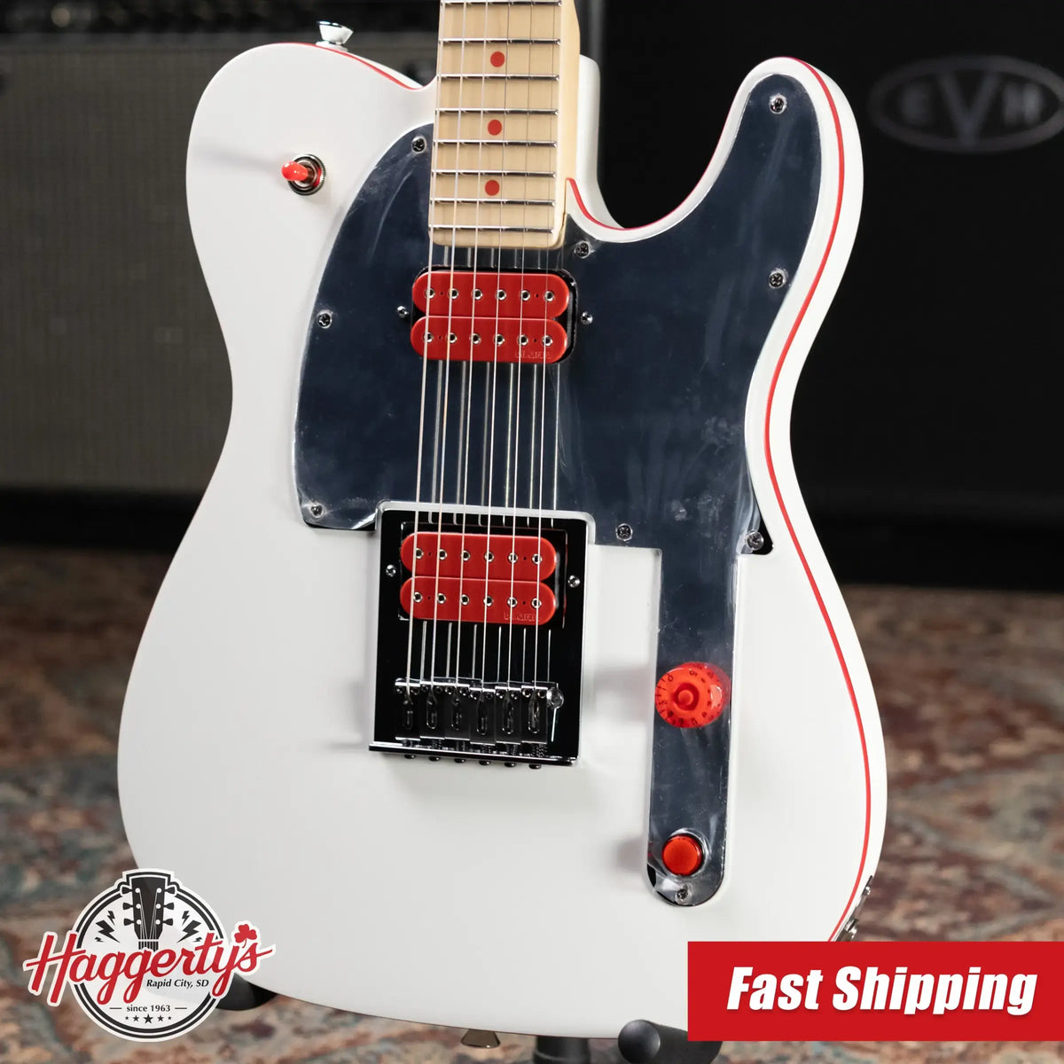 Fender John 5 Ghost Telecaster Electric Guitar - Arctic White