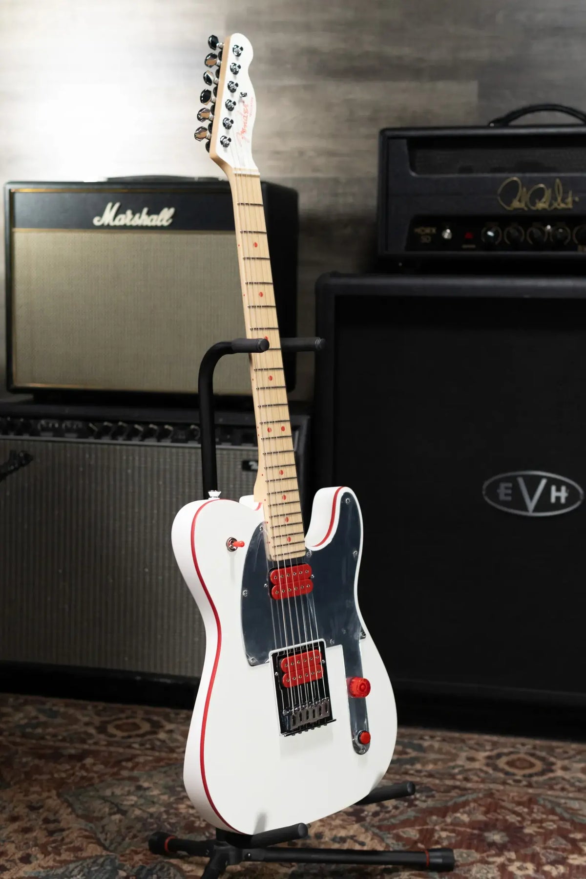 Fender John 5 Ghost Telecaster Electric Guitar - Arctic White