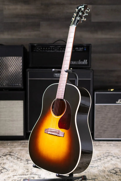 Gibson J-45 Standard Acoustic/Electric Guitar - Vintage Sunburst with Hardshell Case