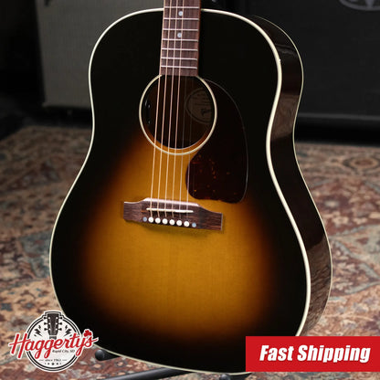 Gibson J-45 Standard Acoustic/Electric Guitar - Vintage Sunburst with Hardshell Case