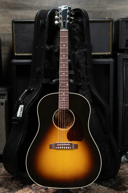 Gibson J-45 Standard Acoustic/Electric Guitar - Vintage Sunburst with Hardshell Case