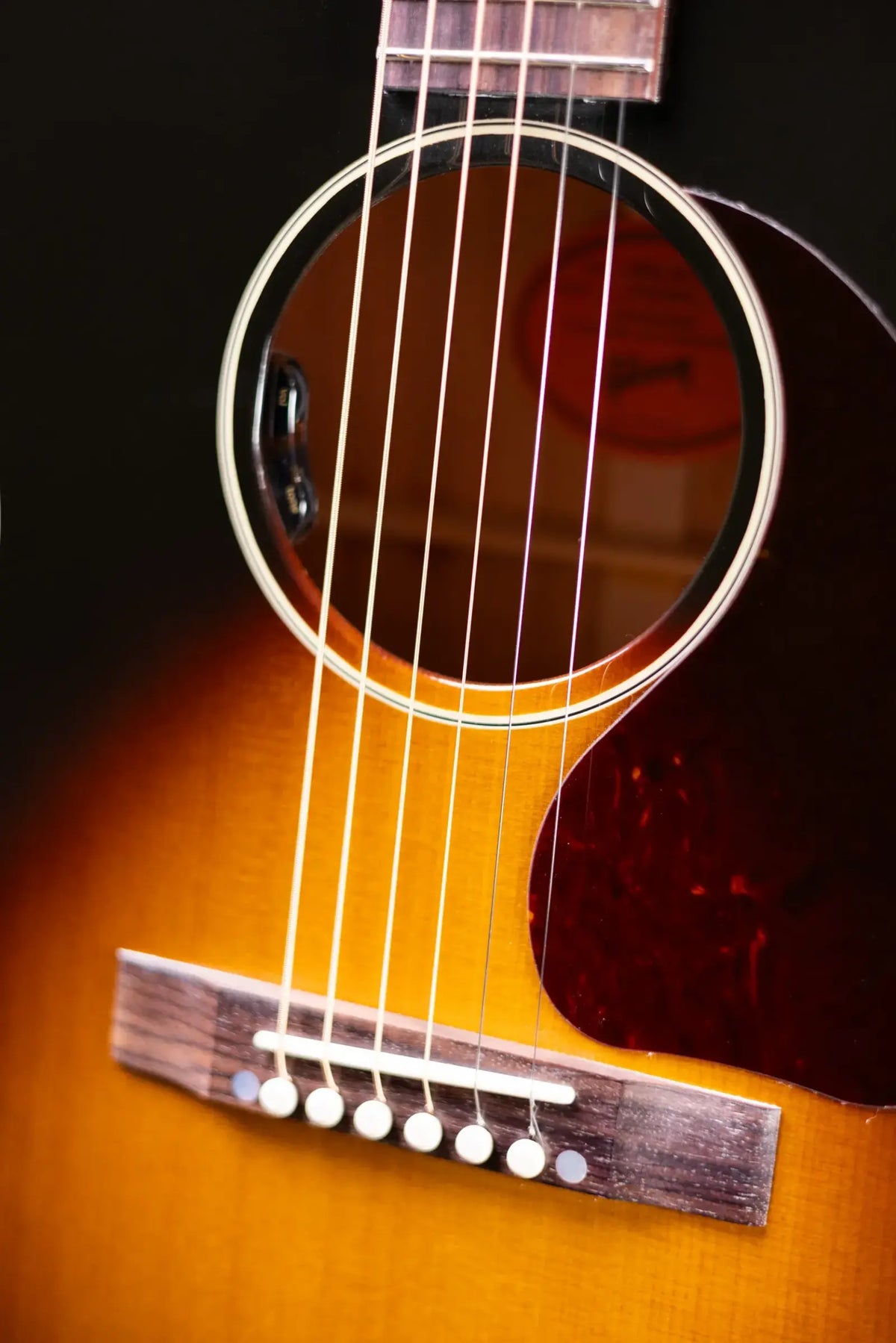 Gibson LG-2 50s Original Acoustic/Electric Guitar - Vintage Sunburst with Hardshell Case