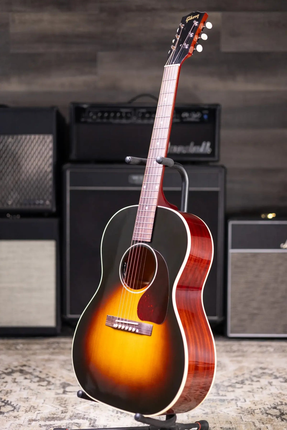 Gibson LG-2 50s Original Acoustic/Electric Guitar - Vintage Sunburst with Hardshell Case