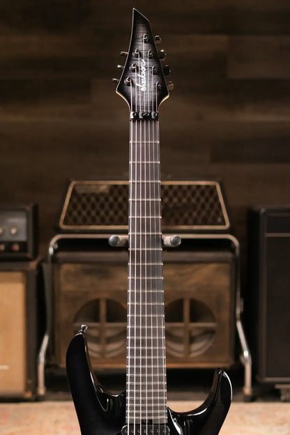 Jackson Pro Plus Series Signature Chris Broderick Soloist 7 String Electric Guitar - Transparent Black with Foam Core Case - Demo
