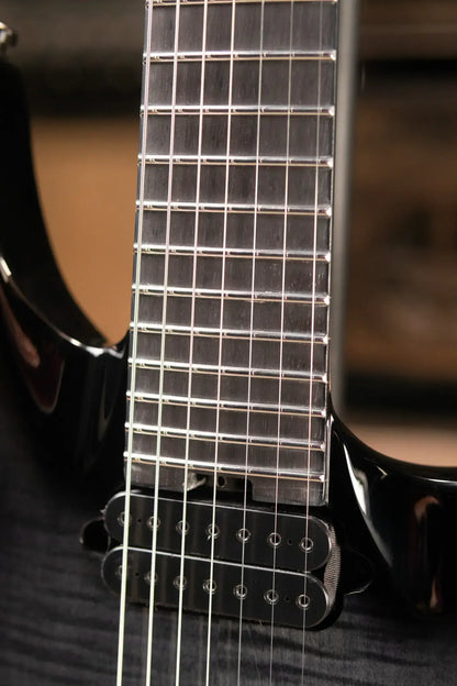 Jackson Pro Plus Series Signature Chris Broderick Soloist 7 String Electric Guitar - Transparent Black with Foam Core Case - Demo