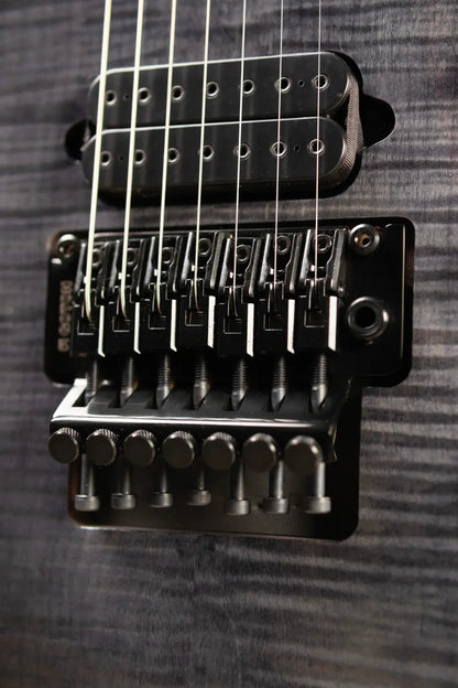 Jackson Pro Plus Series Signature Chris Broderick Soloist 7 String Electric Guitar - Transparent Black with Foam Core Case - Demo