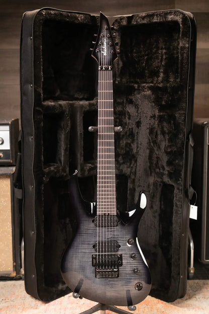 Jackson Pro Plus Series Signature Chris Broderick Soloist 7 String Electric Guitar - Transparent Black with Foam Core Case - Demo