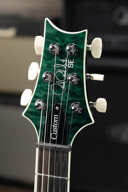 PRS SE Custom 24 Quilt Package Electric Guitar - Teal Black with Gig Bag