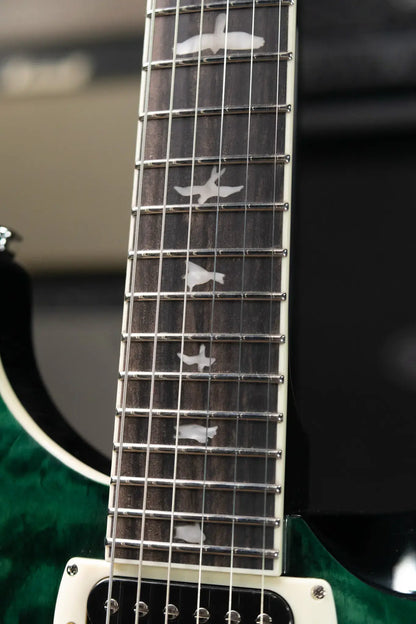 PRS SE Custom 24 Quilt Package Electric Guitar - Teal Black with Gig Bag
